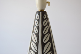 Michael Andersen & Søn / Marianne Starck Attributed Table Lamp Negro / Tribal Series Danish Mid-century Ceramic Lighting