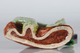 Gunnar Nylund Animal Sculpture of Weasel in Nature for Rörstrand Sweden, 1960s