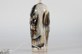 Danish Modern Tall Sculptural Ceramic Table Lamp by Jeppe Hagedorn-Olsen, 1960s Vintage Ceramic