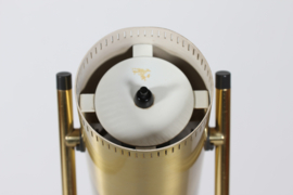 Vintage Danish Brass Trombone Floor Lamp by Jo Hammerborg for Fog & Mørup 1970s. Mid-century Danish Lightning