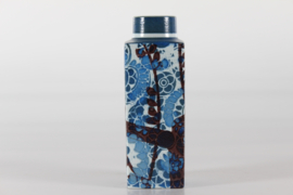Johanne Gerber Vase by Royal Copenhagen Blue Floral Baca Danish Ceramic 1970s