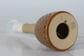 Danish Stoneware Table Lamp 1960s by Einar Johansen for Søholm, Earthen Colors with New Shade