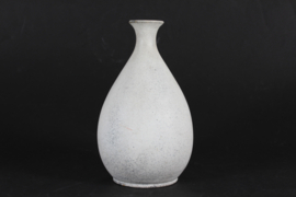 Nils Kähler Baluster Shaped Vase with Matte Ash Grey Glaze, HAK, Denmark, 1940s