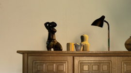 Vilhelm Lauritzen Flexible Desk Lamp of Brass with Patina by Lyfa Denmark 1940s