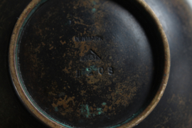 Art Deco Decorative Small Bowl Bronze by Just Andersen with Brown Patina, 1930s. Vintage Danish Design.