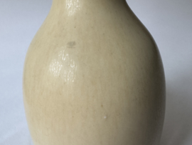 Danish Palshus Table Lamp Pale Yellow Haresfur Glaze, by Per Linnemann-Schmidt, Midcentury Modern 1950s