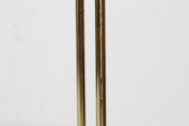 Vintage Danish Brass Trombone Floor Lamp by Jo Hammerborg for Fog & Mørup 1970s. Mid-century Danish Lightning
