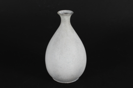 Nils Kähler Baluster Shaped Vase with Matte Ash Grey Glaze, HAK, Denmark, 1940s