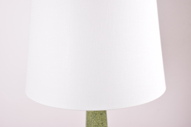 Danish Midcentury Palshus Tall Green Blue Table Lamp, by Per Linnemann-Schmidt, Modern Ceramic 1960s
