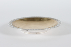 Danish Art Deco Just Andersen Decorative Bronze Bowl with Silver and Gold Plating 1930s