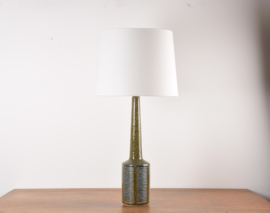 Very Tall Danish Palshus Table Lamp Moss Green and Blue Glaze, by Per Linnemann-Schmidt, Modern Ceramic 1960s, 79 cm / 31"