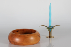 Stig Johnsson Large Bowl of Solid Pine Smålandsslöjd, Värnamo, Sweden 1970s Scandinavian Design