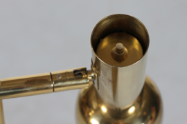 Northern European Floor Lamp of Brass with Lacquer and Adjustable Shades 1970s Mid-century Lightning
