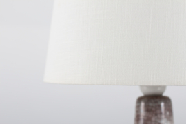 Medium Size Table Lamp by Marianne Starck for Michael Andersen with Blue Persia Glaze 1960. Danish Modern Lightning.