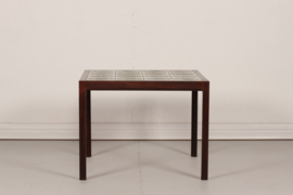 Coffee Table Rosewood with Royal Copenhagen Tiles by Kari Christensen CFC Silkeborg Danish Mid-century