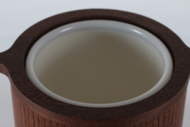 King Size Vintage Ice Bucket by Danish Theodor Skjøde Knudsen of Wengé. 1960s Mid-century Denmark.