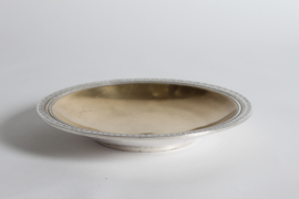 Danish Art Deco Just Andersen Decorative Bronze Bowl with Silver and Gold Plating 1930s