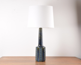 Danish Palshus Huge Table Lamp Green and Blue Glaze, by Per Linnemann-Schmidt, Modern Ceramic 1960s, 32" / 81 cm