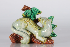 Gunnar Nylund Animal Sculpture of Weasel in Nature for Rörstrand Sweden, 1960s