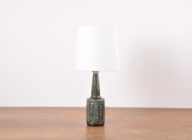 Danish Palshus Small Table Lamp Bottle Green, Midcentury Ceramic, 1960s