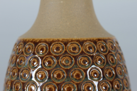 Danish Stoneware Table Lamp 1960s by Einar Johansen for Søholm, Earthen Colors with New Shade
