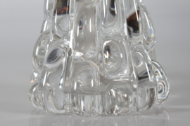 Carl Fagerlund Vintage Table Lamp of Clear Glass for Orrefors, Sweden, Mid-century Scandinavian Design 1960s