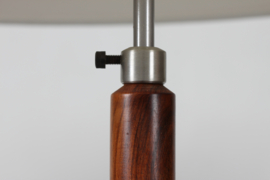 Mid-Century Adjustable Danish Floor Lamp Jo Hammerborg Style, Rosewood and Steel