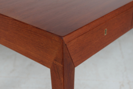 SOLD - Haslev Furniture Writing Desk of Teak with 4 Drawers by Severin Hansen Jr. Denmark Mid-century.