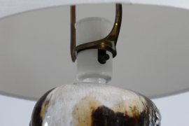 Danish Modern Sculptural Ceramic Table Lamp by Jeppe Hagedorn-Olsen, 1960s Mid-century Lightning