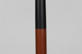 Danish Floor Lamp Jo Hammerborg Style Mid-Century, Teak, Brass and Black Metal