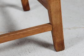 Danish Henning Kjærnulf Razor Blade Armchair for EG Furniture. Made of Solid Oak with New Sheep Skin. Mid-century Danish Modern.
