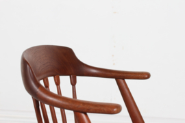 Danish Modern Pair of Teak Armchairs in the Style of Illum Wikkelsø Denmark. Vintage Furniture 1960.