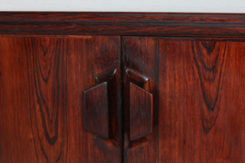 Henry Rosengren Hansen Sideboard of Rosewood by Brande Møbelfabrik, Denmark Mid-century