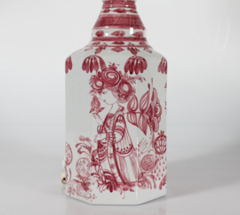 HUGE Bjørn Wiinblad Table Lamp, Hand-painted in 1978 with New Shade, Denmark