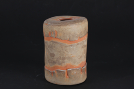 Richard Manz Sculptural Ceramic Vase with Earthen Colors Scandinavia Modern