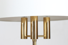 Svend Aage Holm Sørensen Style Pair of Danish Modern Floor Lamps of Brass 1960s