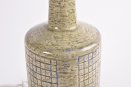 Danish Palshus Table Lamp Dusted Green with Shade, Design Per Linnemann-Schmidt, Model DL 30, Modern Ceramic 1960s