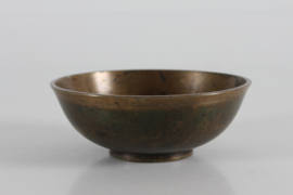 Art Deco Decorative Small Bowl Bronze by Just Andersen with Brown Patina, 1930s. Vintage Danish Design.