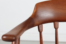 Danish Modern Pair of Teak Armchairs in the Style of Illum Wikkelsø Denmark. Vintage Furniture 1960.