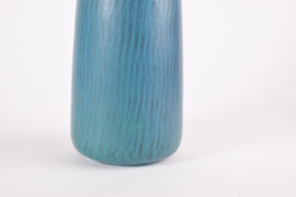 Gunnar Nylund for Nymølle Tall Vase Turquoise Blue, Scandinavian Modern 1960s