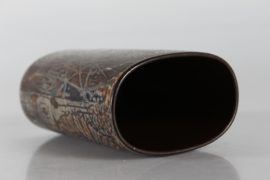 Nils Thorsson for Royal Copenhagen from the BACA Line,  Oval Faience Vase Danish Ceramic 1975-79
