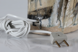 Danish Modern Tall Sculptural Ceramic Table Lamp by Jeppe Hagedorn-Olsen, 1960s Vintage Ceramic