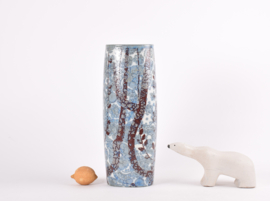 Very Tall! Royal Copenhagen "Baca" Vase Decor by Johanne Gerber, Model 780/3101, Danish Modern Ceramic ca 1970s