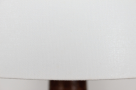 Huge Aldo Londi for Bitossi Table Lamp, Blue and Brown Italian Ceramic with New Shade, 1960s