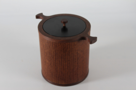 King Size Vintage Ice Bucket by Danish Theodor Skjøde Knudsen of Wengé. 1960s Mid-century Denmark.