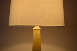 Tall! Danish Palshus / Le Klint Table Lamp Yellow with Shade, Design Esben Klint, Model 337, Modern Ceramic 1960s