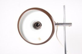 Fog & Mørup "Optima" Desk Table Lamp in Brown & Chrome. Design Hans Due. Danish Modern Lighting 1970s