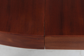 Ole Wanscher Large Round Dining Table of Mahogany Made by A. J. Iversen Denmark. Mid-century Scandinavian Modern.