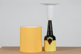 1970s Tall Bjørn Wiinblad Ceramic Table Lamp for Rosentahl with New Shade. Danish Modern Lightning.