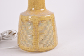 Tall! Danish Palshus / Le Klint Table Lamp Yellow with Shade, Design Esben Klint, Model 337, Modern Ceramic 1960s